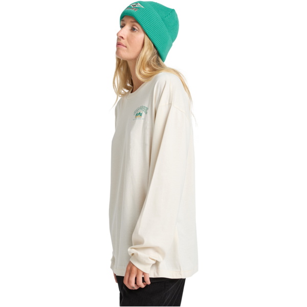 2025 Billabong Kvinders Paradise Arch Langærmede T-shirt EBJZT00489 - Whitecap